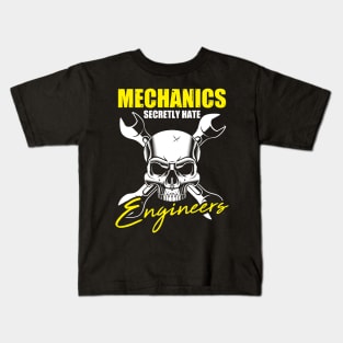 Funny Mechanic and Engineers Diesel Mechanic Quote  Mechanic Kids T-Shirt